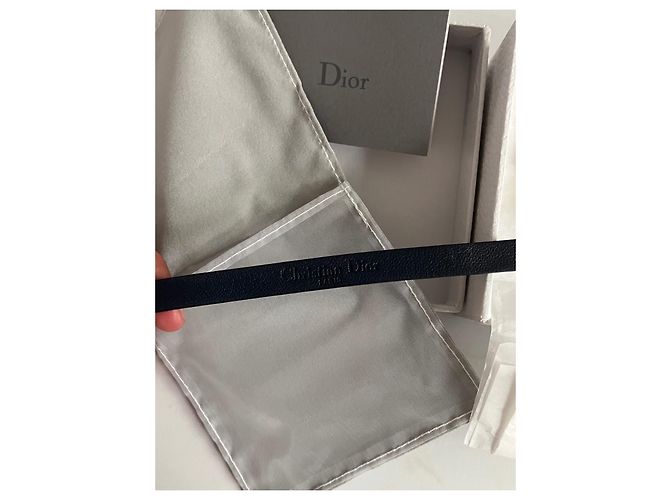 Dior Armband aus blauem Leder Marineblau - Ansicht 8
