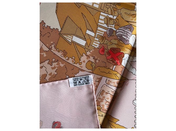 Hermès Um século de corridas em Deauville Rosa Bege - vista 11