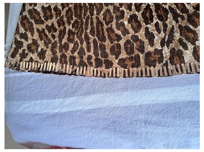 Falda Blumarine Marrón de Lana Castaño - vista 4