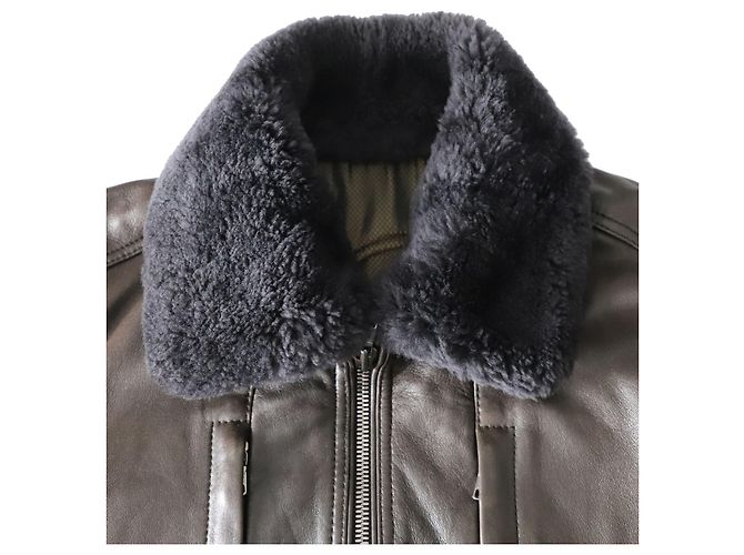 Boss Hugo Boss Limited Edition „Gmiglio“-Jacke aus braunem Leder - Ansicht 3