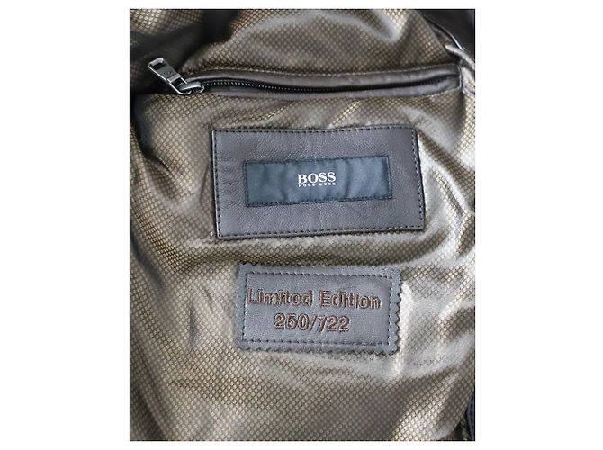 Boss Hugo Boss Limited Edition „Gmiglio“-Jacke aus braunem Leder - Ansicht 4