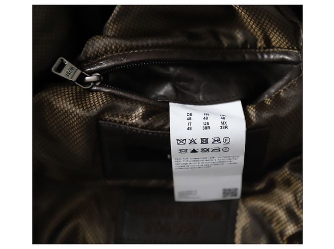 Boss Hugo Boss Limited Edition „Gmiglio“-Jacke aus braunem Leder - Ansicht 5