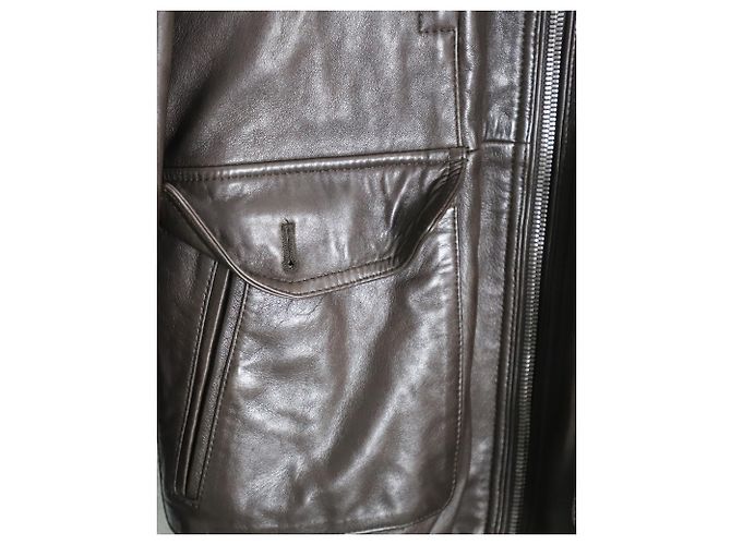 Boss Hugo Boss Limited Edition „Gmiglio“-Jacke aus braunem Leder - Ansicht 6