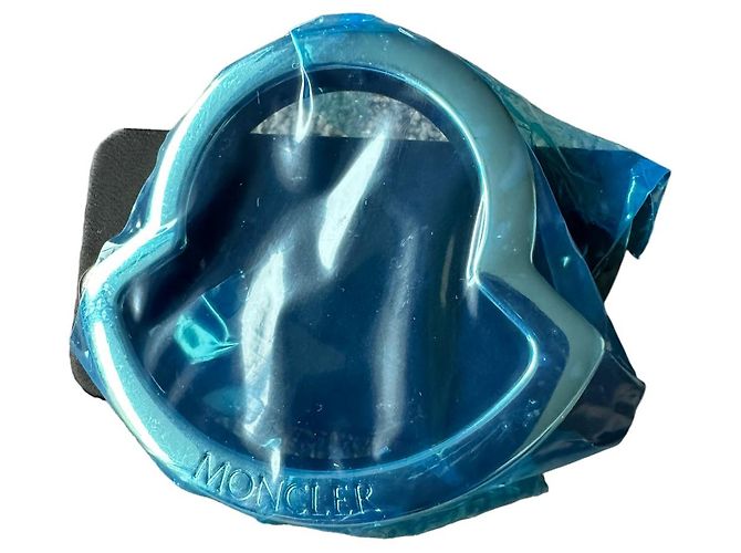 Moncler Cintura da uomo in pelle nera con logo - vista 6