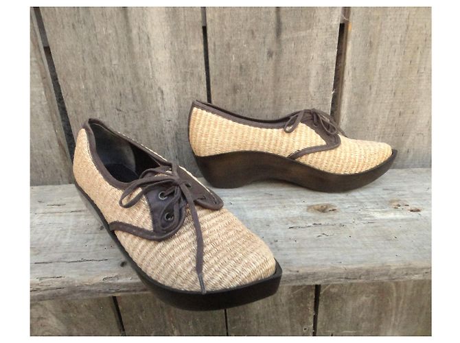 derby Robert Clergerie p 38 Nuova Condizione Beige - vista 6