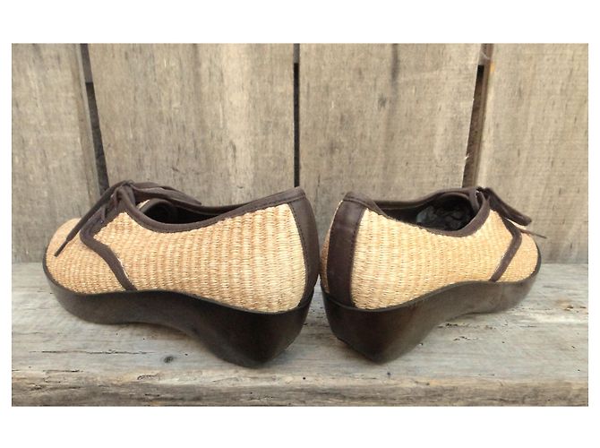 derby Robert Clergerie p 38 Nuova Condizione Beige - vista 8