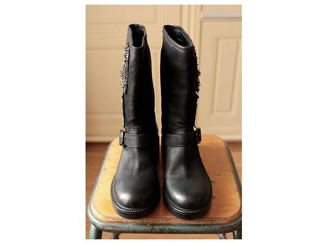 Strategia Mid-Biker-Stiefel Schwarz - Ansicht 5