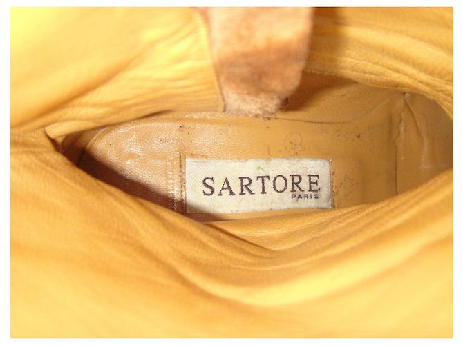 Botines Sartore de piel marrón talla 38,5 fr Castaño - vista 2
