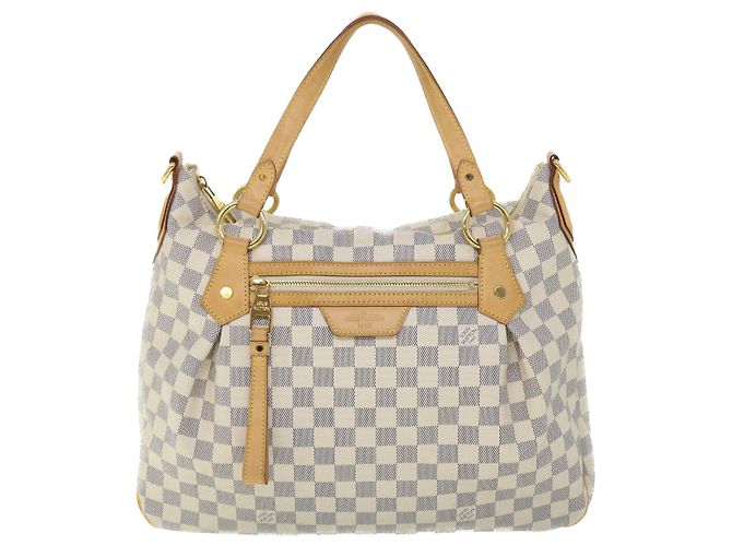 Borsa tote LOUIS VUITTON Damier Azur Evora MM 2via N41360 LV Aut 52062 - vista 13