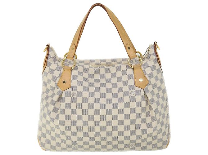 Borsa tote LOUIS VUITTON Damier Azur Evora MM 2via N41360 LV Aut 52062 - vista 2