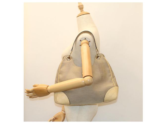 Bolsa de ombro GUCCI GG Canvas Guccissima Preto 257268 Auth ti1188 - vista 22