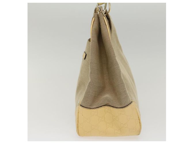 Bolsa de ombro GUCCI GG Canvas Guccissima Preto 257268 Auth ti1188 - vista 3