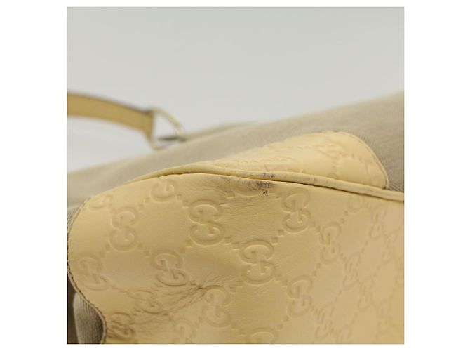 Bolsa de ombro GUCCI GG Canvas Guccissima Preto 257268 Auth ti1188 - vista 9