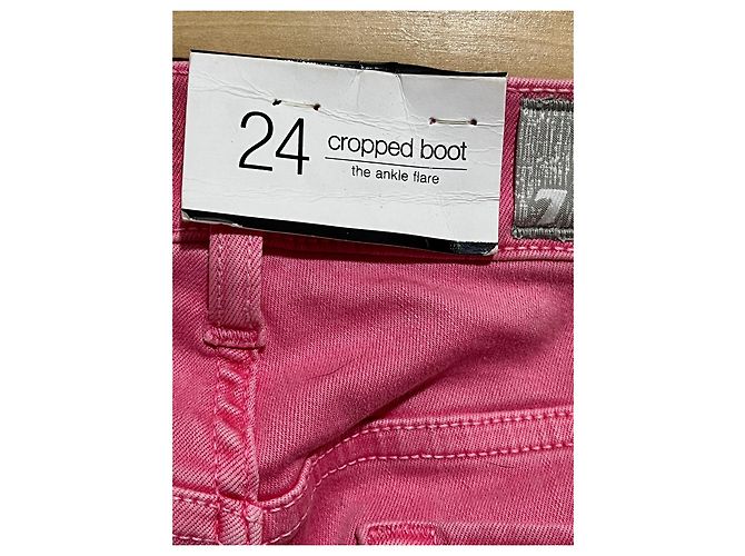 7 For All Mankind Slim Illusion ‘Cropped Boot’ W24 Rosa - vista 3