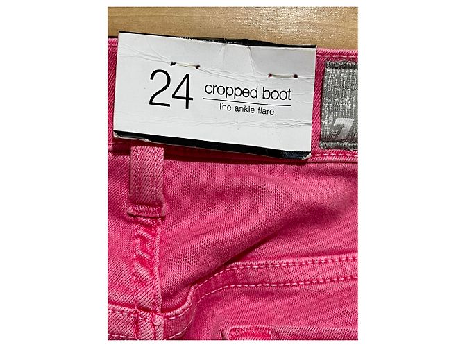 7 For All Mankind Slim Illusion ‘Cropped Boot’ W24 Rosa - vista 6