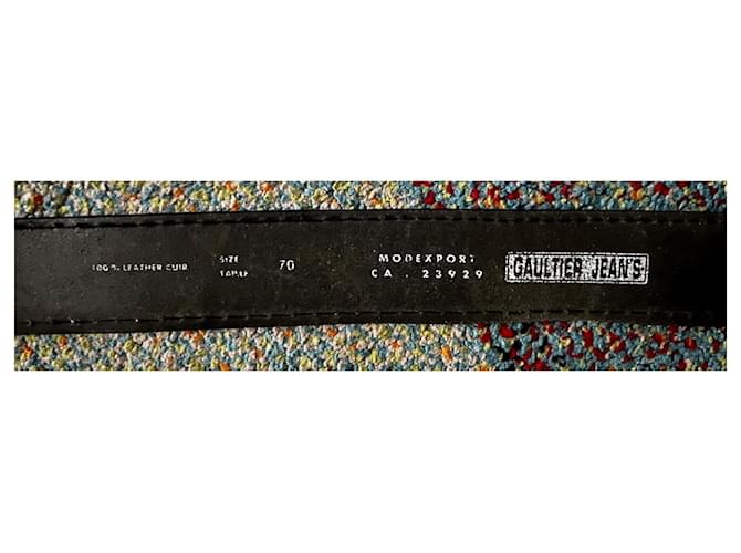 Jean Paul Gaultier Gürtel von Jean Paul Gauthier Schwarz - Ansicht 4