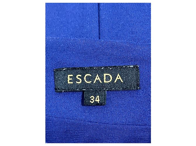 Escada Abito blu pervinca con righe a contrasto Multicolore - vista 4