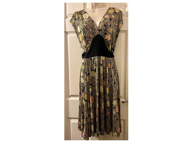 Diane Von Furstenberg Abito DvF vintage in misto seta lana - vista 2