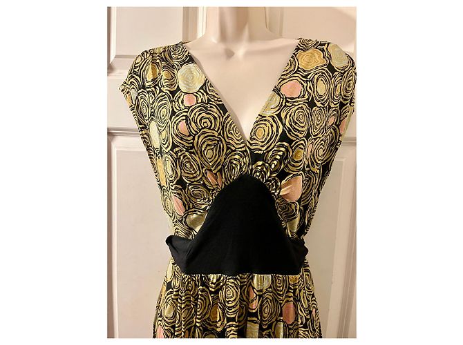 Diane Von Furstenberg Abito DvF vintage in misto seta lana - vista 3