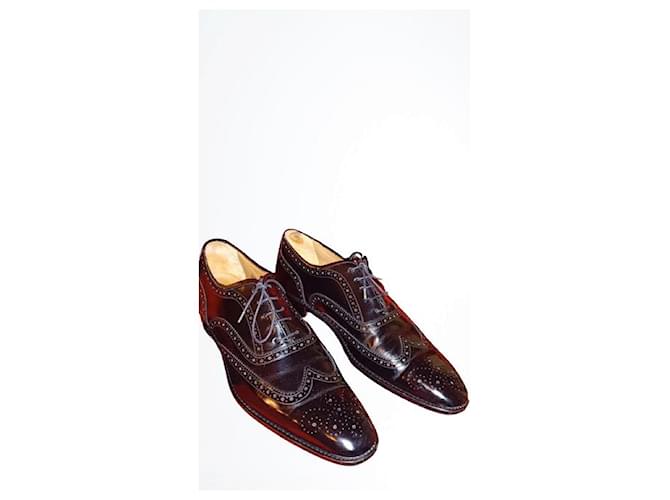 Paul Smith Derby con punta a fiore in pelle nera Nero - vista 2