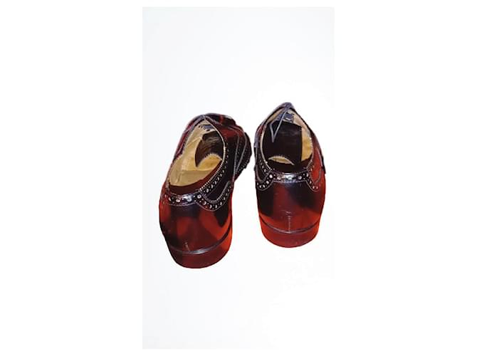 Paul Smith Derby con punta a fiore in pelle nera Nero - vista 3