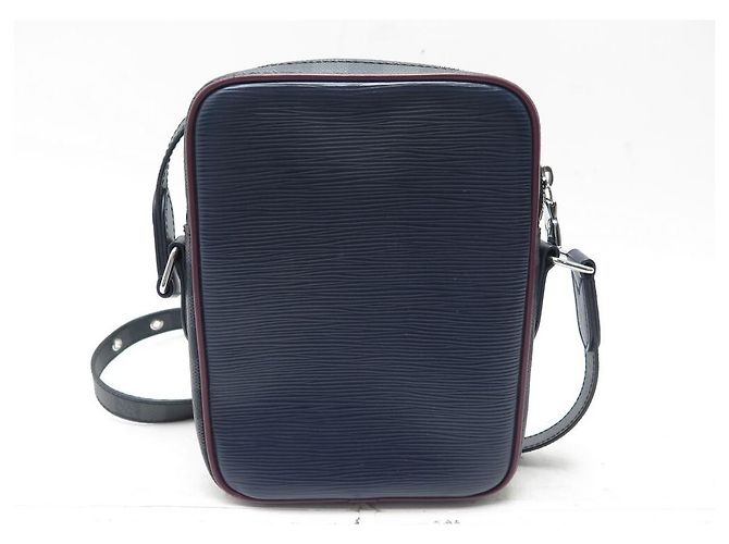 NUOVA BORSA A MANO EPI IN PELLE LOUIS VUITTON DANUBE SLIM PM Blu navy - vista 2