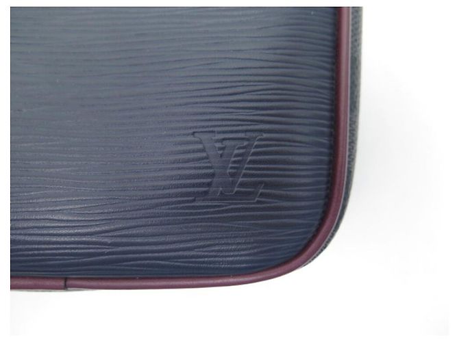 NUOVA BORSA A MANO EPI IN PELLE LOUIS VUITTON DANUBE SLIM PM Blu navy - vista 3