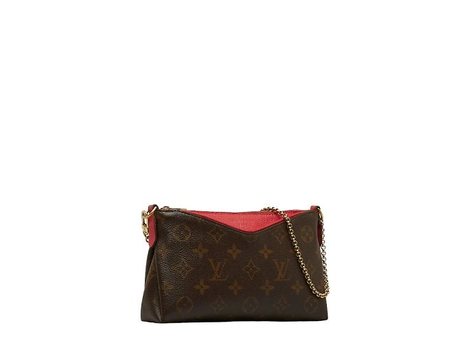 Louis Vuitton Monogramm-Pallas-Clutch M41638 Braun - Ansicht 3