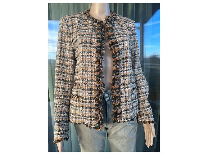 Blazer Isabel Marant Etoile Marrón Algodón Talla 38 Castaño - vista 2