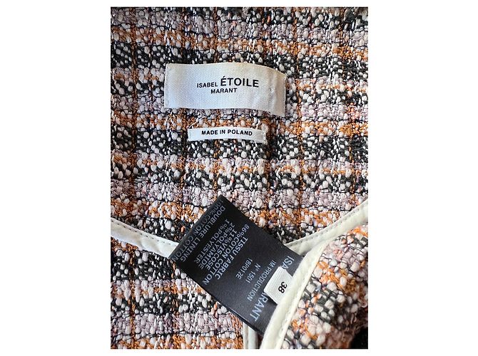 Blazer Isabel Marant Etoile Marrón Algodón Talla 38 Castaño - vista 3