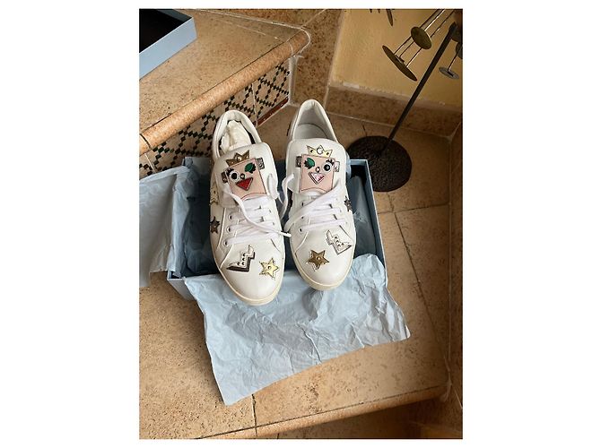 Sneakers Prada in pelle bianca Bianco - vista 7