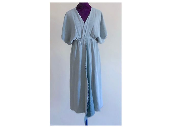 Vestido midi Masscob azul iceberg cor T. S (36 -38) Azul claro - vista 13