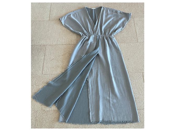Vestido midi Masscob azul iceberg cor T. S (36 -38) Azul claro - vista 2