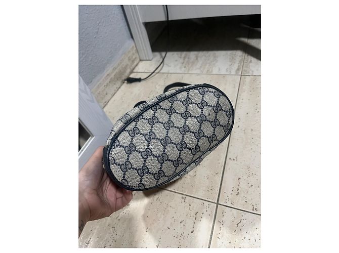 Borsa Gucci in pelle grigia Grigio - vista 2