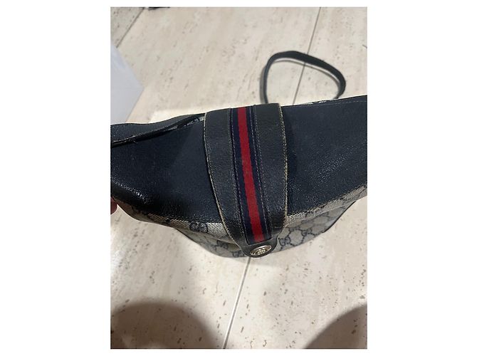 Borsa Gucci in pelle grigia Grigio - vista 3