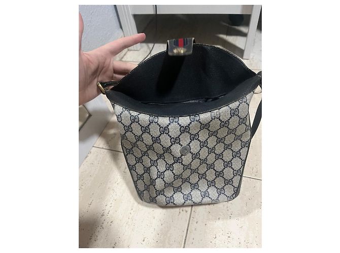 Borsa Gucci in pelle grigia Grigio - vista 6