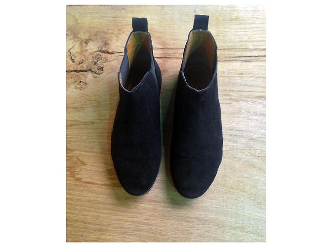 Isabel Marant Dewar Stiefeletten aus schwarzem Leder - Ansicht 3