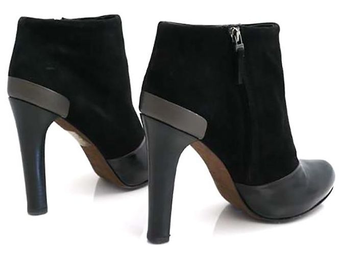 Stivaletti Fendi in pelle nera Nero - vista 3