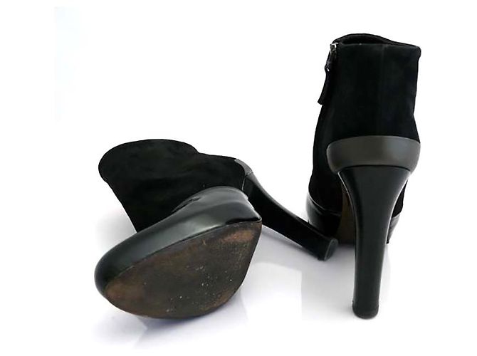 Stivaletti Fendi in pelle nera Nero - vista 4