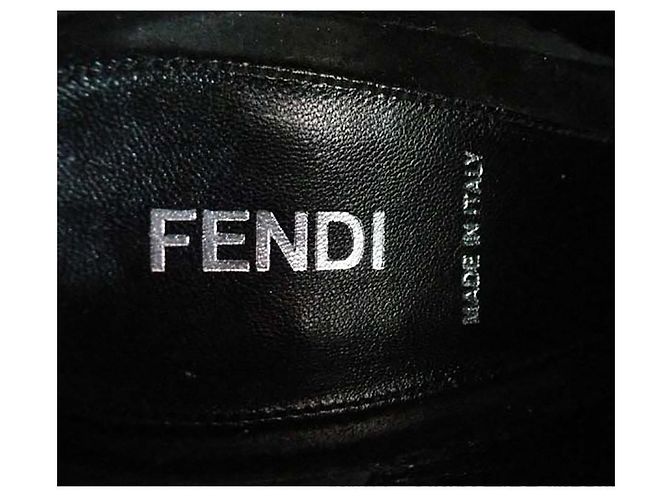 Stivaletti Fendi in pelle nera Nero - vista 6