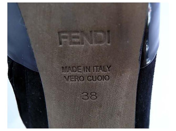 Stivaletti Fendi in pelle nera Nero - vista 7