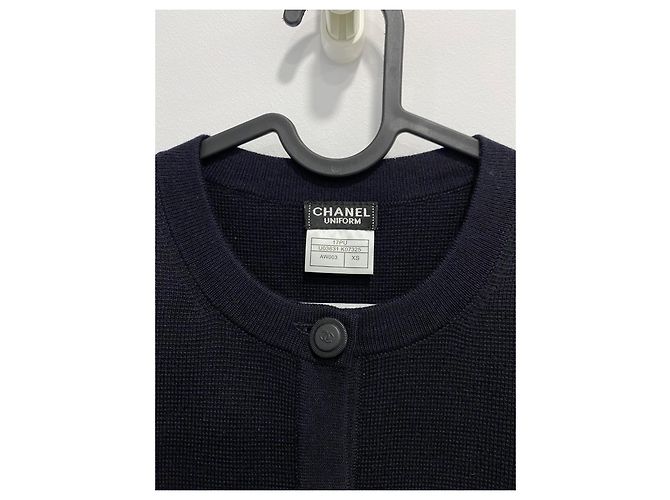 Cambon Chanel Cardigan Azul marino - vista 3