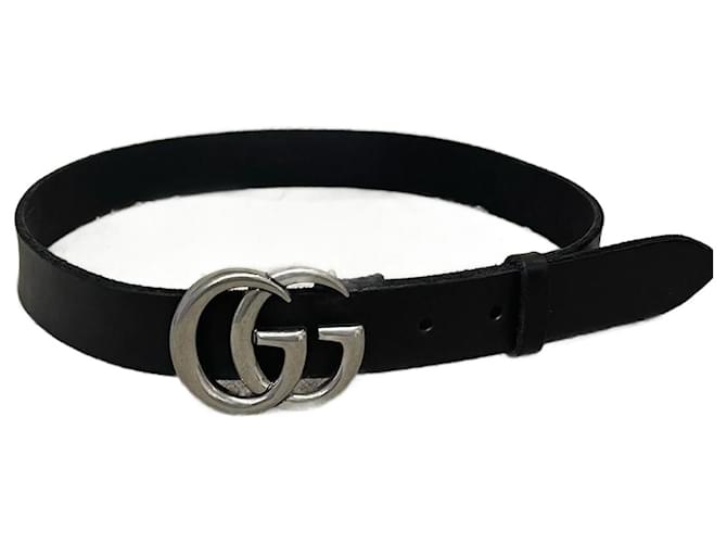 GUCCI Belts T.cm 75 leather Black ref.1056033 Joli Closet