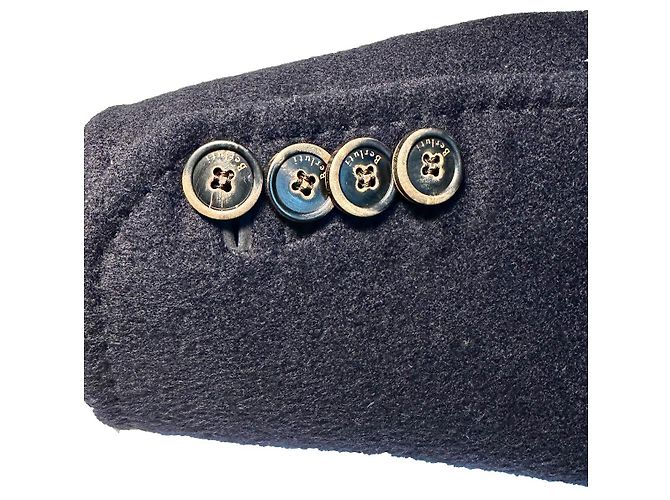 Cappotto Berluti in Cashmere Blu Navy - vista 4