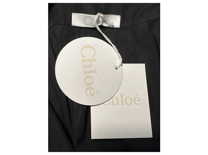 Gonna Chloé in cotone nera Nero - vista 4