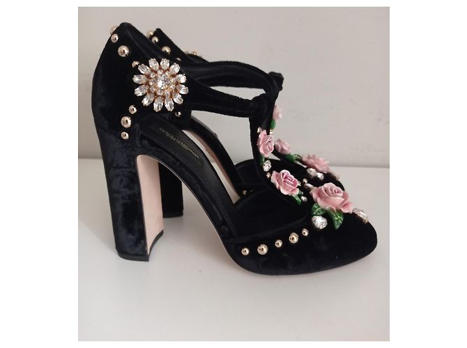 Dolce & Gabbana Decolleté Dolce e Gabbana rose Nero - vista 3