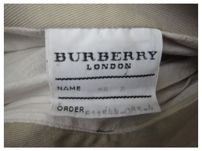 taglia Burberry impermeabile 54 Beige - vista 5