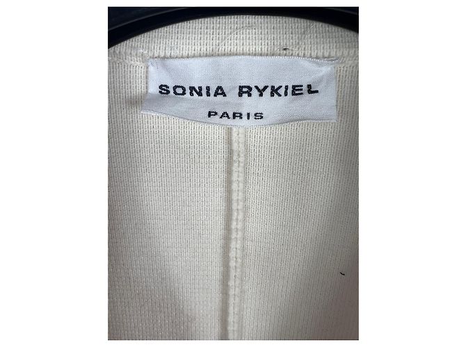 Sonia Rykiel Blazer aus Wolle Creme M Roh - Ansicht 2