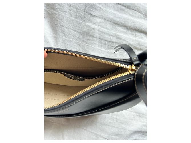 Polène Numéro Dix EDITION SCHWARZ GLATTES LEDER Nero - vista 3