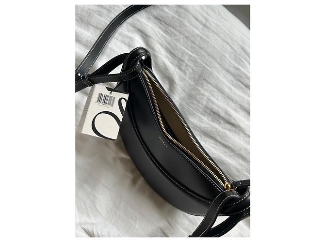 Polène Numéro Dix EDITION SCHWARZ GLATTES LEDER Nero - vista 6